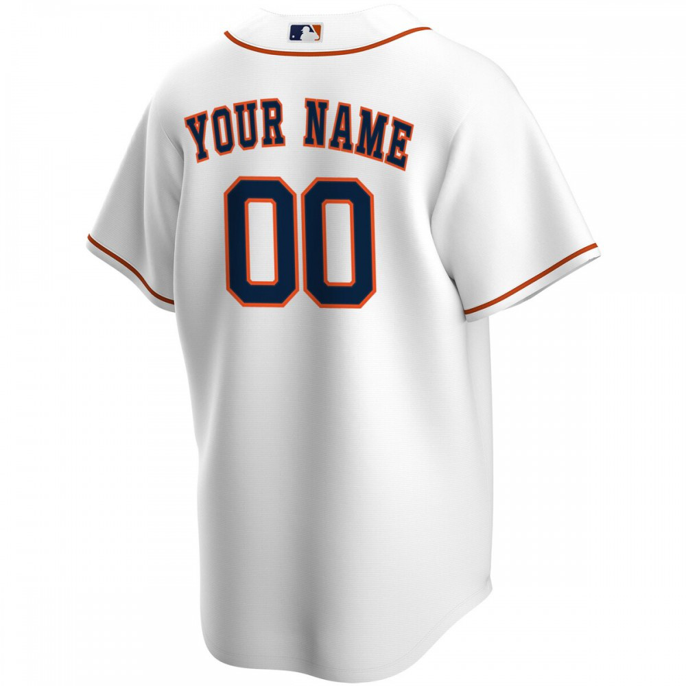 Houston Astros Home Replica Custom Jersey - White-Pro Kit Vault | Brand New 26/27 Sports Jerseys