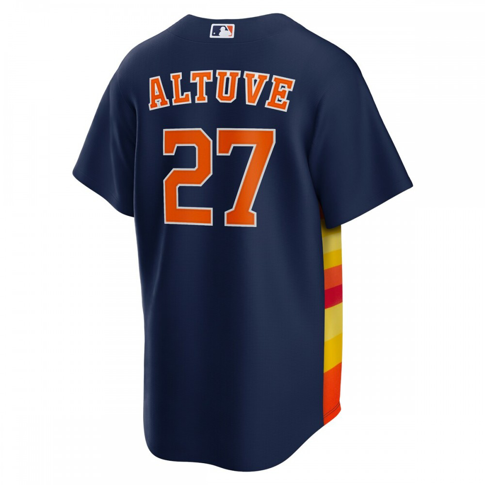 Jose Altuve Houston Astros Alternate Replica Player Name Jersey - Navy-Pro Kit Vault | Brand New 26/27 Sports Jerseys