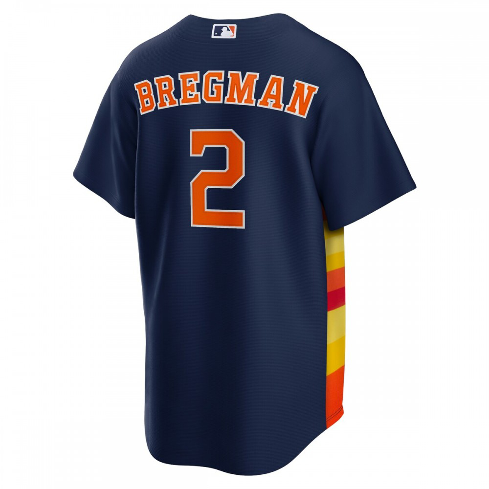 Alex Bregman Houston Astros Alternate Replica Player Name Jersey - Navy-Pro Kit Vault | Brand New 26/27 Sports Jerseys