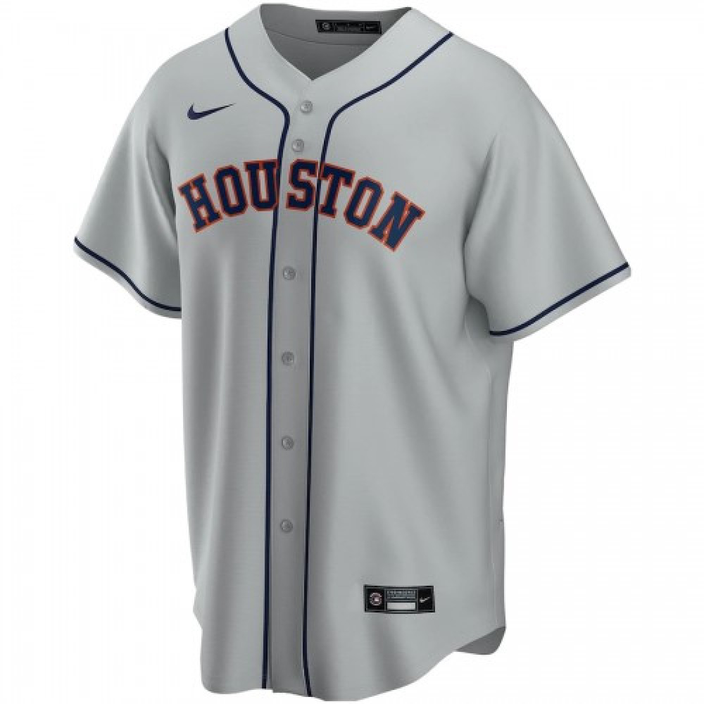 Men's Houston Astros Gray Road 2020 Custom Jersey-Pro Kit Vault | Brand New 26/27 Sports Jerseys