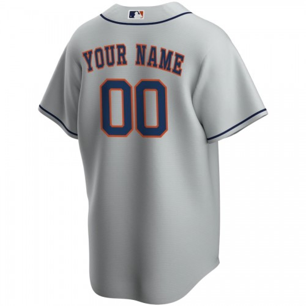 Men's Houston Astros Gray Road 2020 Custom Jersey-Pro Kit Vault | Brand New 26/27 Sports Jerseys
