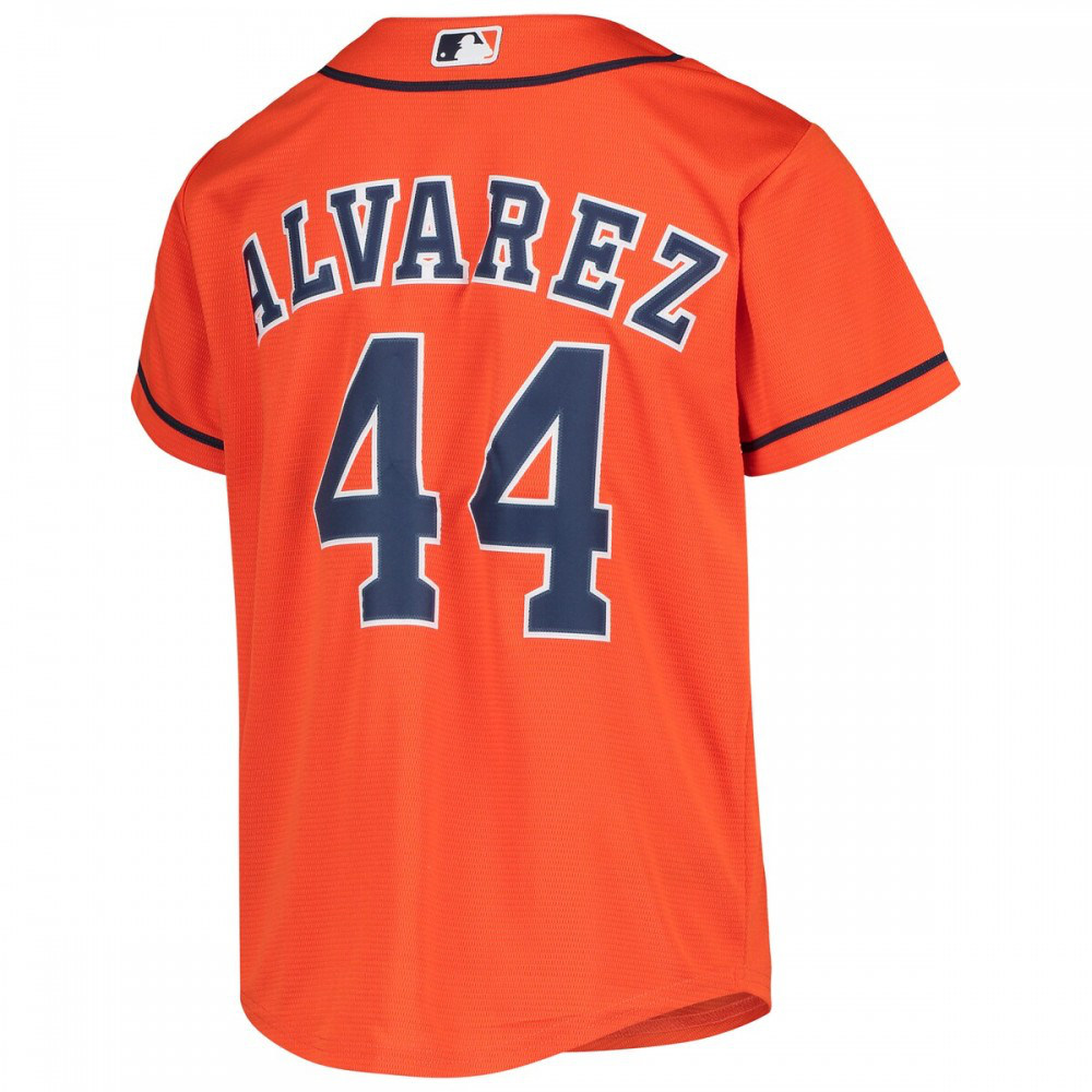 Yordan Alvarez Houston Astros Youth Alternate Replica Player Jersey - Orange-Pro Kit Vault | Brand New 26/27 Sports Jerseys