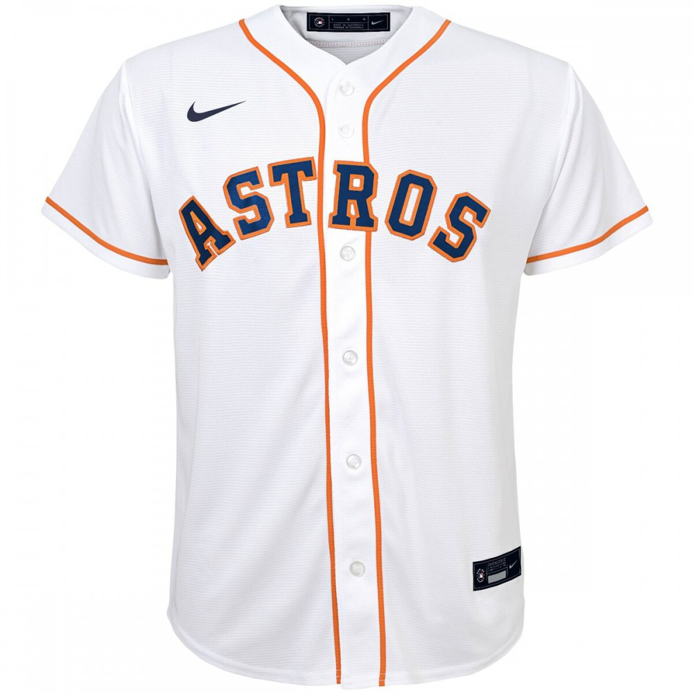 Jose Altuve Houston Astros Youth Alternate Replica Player Jersey - White-Pro Kit Vault | Brand New 26/27 Sports Jerseys