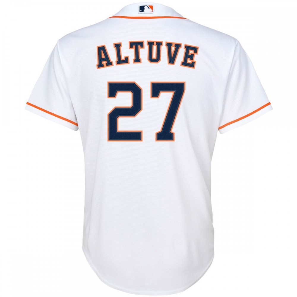 Jose Altuve Houston Astros Youth Alternate Replica Player Jersey - White-Pro Kit Vault | Brand New 26/27 Sports Jerseys