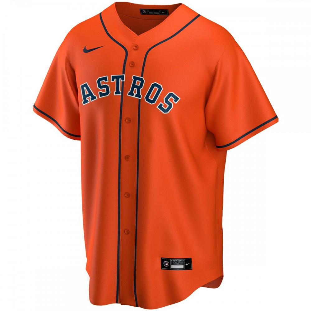 Jose Altuve Houston Astros Youth Alternate Replica Player Jersey - Orange-Pro Kit Vault | Brand New 26/27 Sports Jerseys