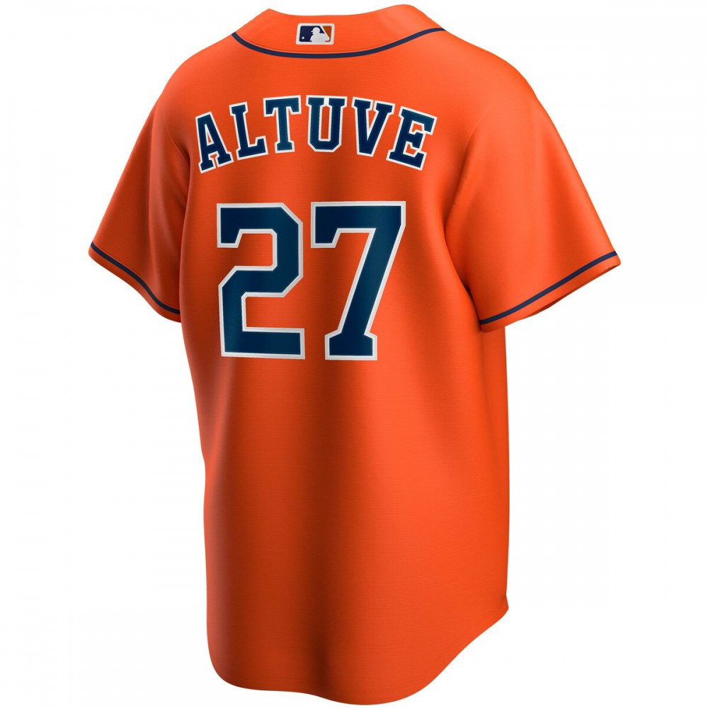 Jose Altuve Houston Astros Youth Alternate Replica Player Jersey - Orange-Pro Kit Vault | Brand New 26/27 Sports Jerseys