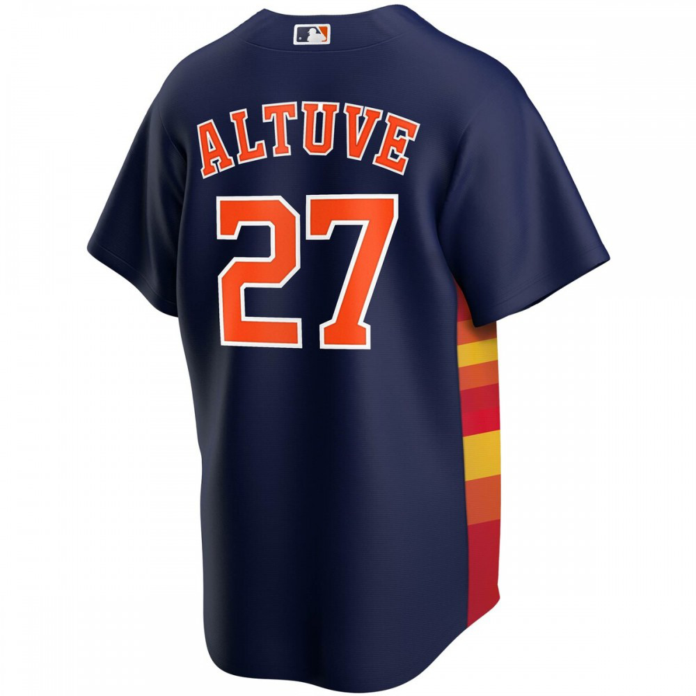 Jose Altuve Houston Astros Youth Alternate Replica Player Jersey - Navy-Pro Kit Vault | Brand New 26/27 Sports Jerseys