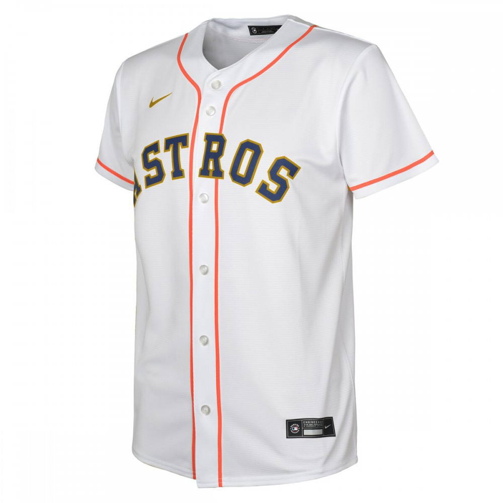 Houston Astros Youth 2023 Gold Collection Replica Jersey - White/Gold-Pro Kit Vault | Brand New 26/27 Sports Jerseys
