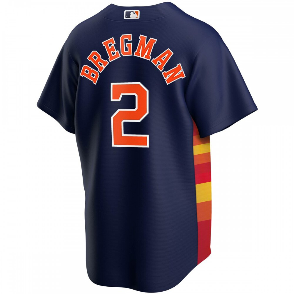 Alex Bregman Houston Astros Youth Alternate Replica Player Jersey - Navy-Pro Kit Vault | Brand New 26/27 Sports Jerseys