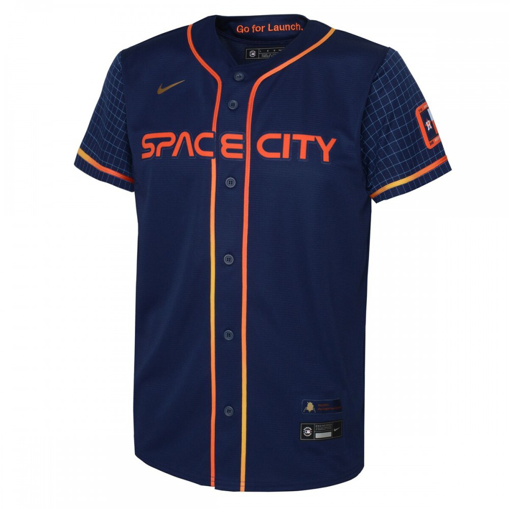Yordan Alvarez Houston Astros Youth 2022 City Connect Replica Player Jersey - Navy-Pro Kit Vault | Brand New 26/27 Sports Jerseys