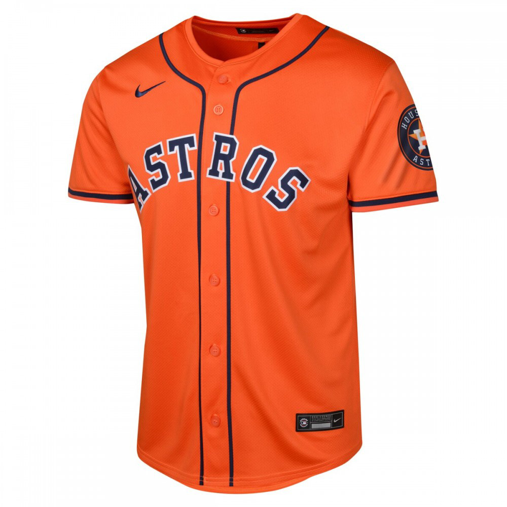 Houston Astros Youth Alternate Limited Jersey - Orange-Pro Kit Vault | Brand New 26/27 Sports Jerseys