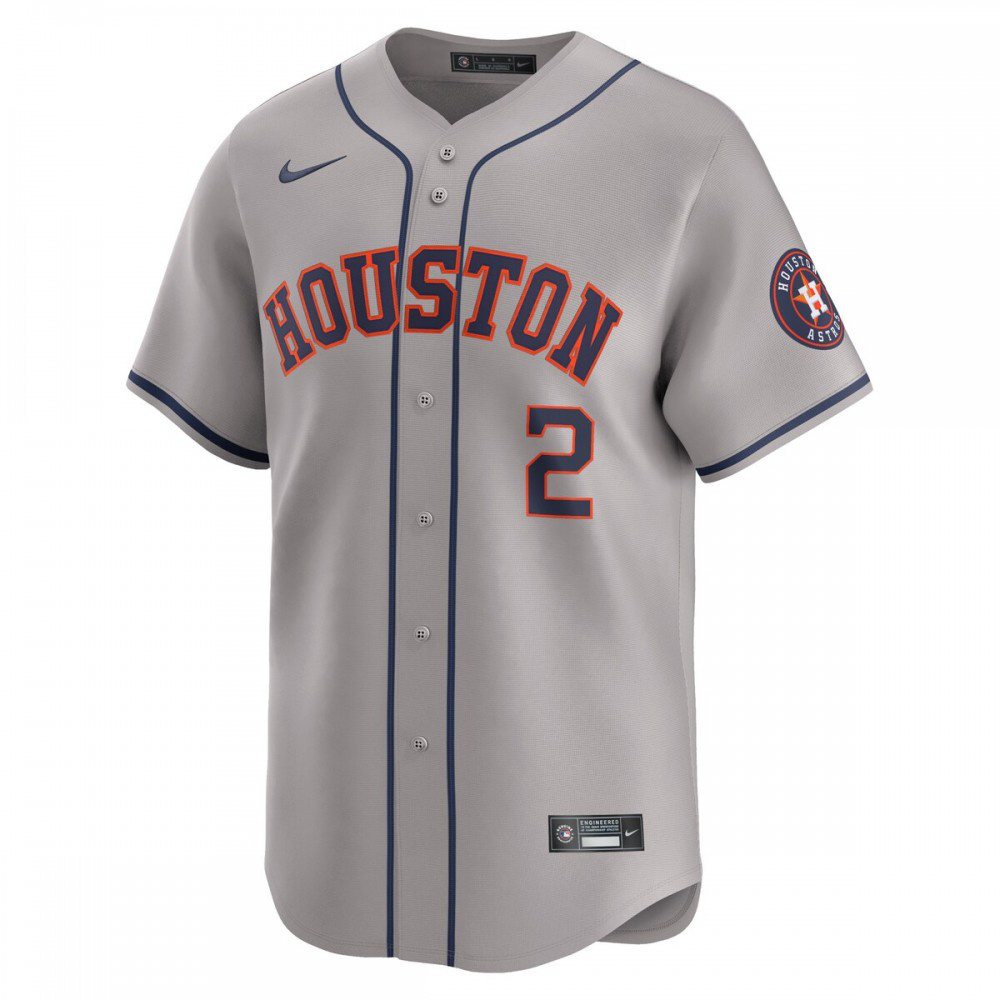 Alex Bregman Houston Astros Away Limited Player Jersey - Gray-Pro Kit Vault | Brand New 26/27 Sports Jerseys