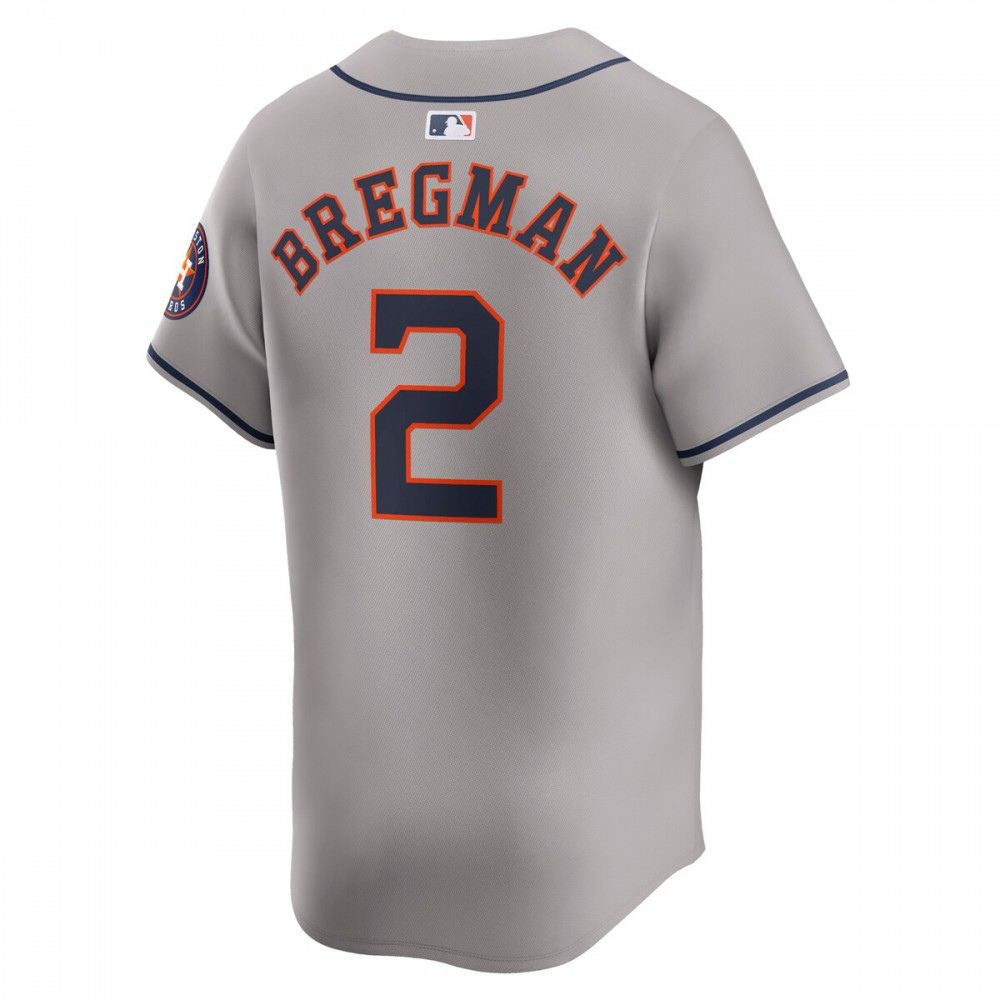 Alex Bregman Houston Astros Away Limited Player Jersey - Gray-Pro Kit Vault | Brand New 26/27 Sports Jerseys