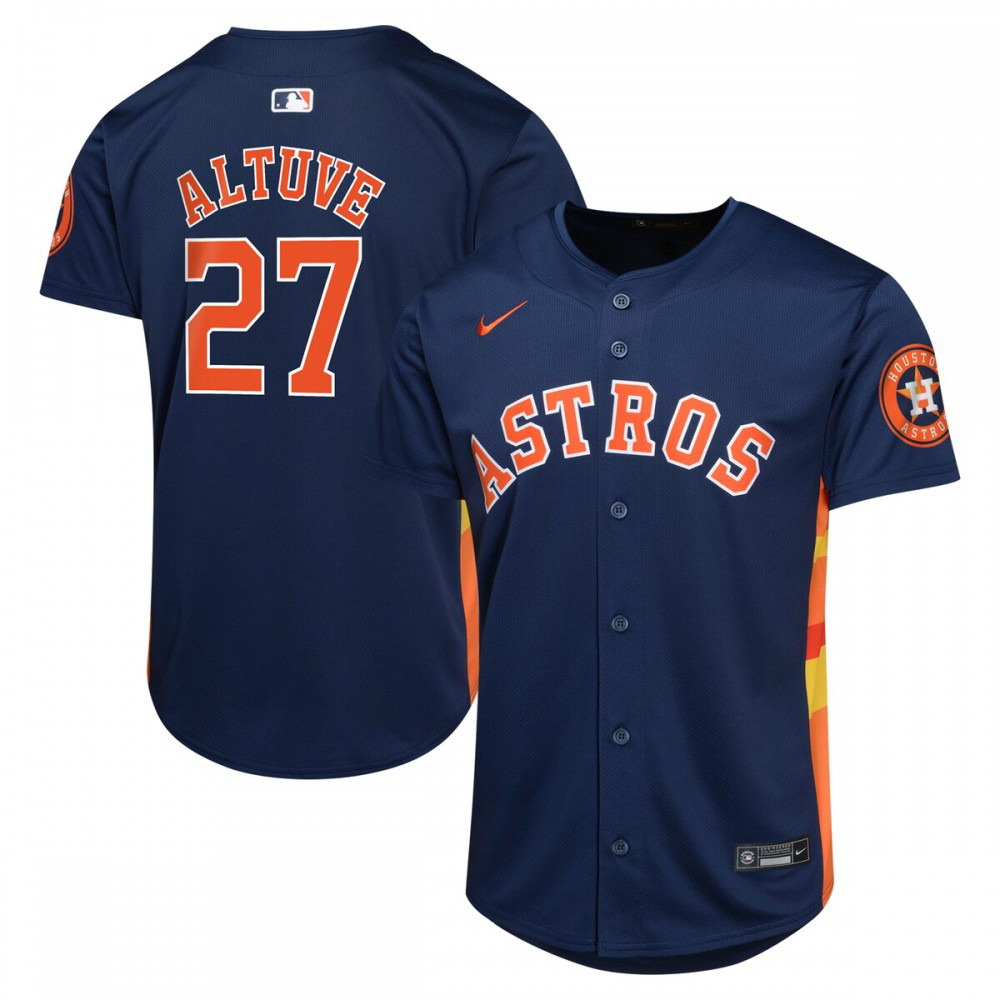 Jose Altuve Houston Astros Youth Alternate Limited Player Jersey - Navy-Pro Kit Vault | Brand New 26/27 Sports Jerseys
