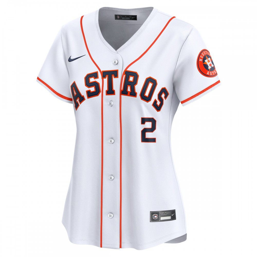 Alex Bregman Houston Astros Women's Home Limited Player Jersey - White-Pro Kit Vault | Brand New 26/27 Sports Jerseys