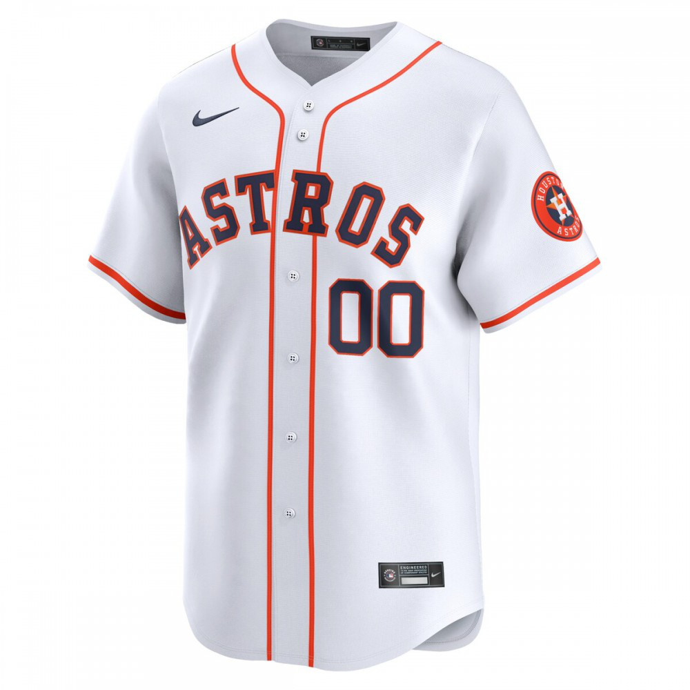 Houston Astros Youth Home Limited Custom Jersey - White-Pro Kit Vault | Brand New 26/27 Sports Jerseys
