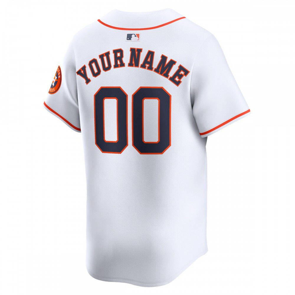 Houston Astros Youth Home Limited Custom Jersey - White-Pro Kit Vault | Brand New 26/27 Sports Jerseys