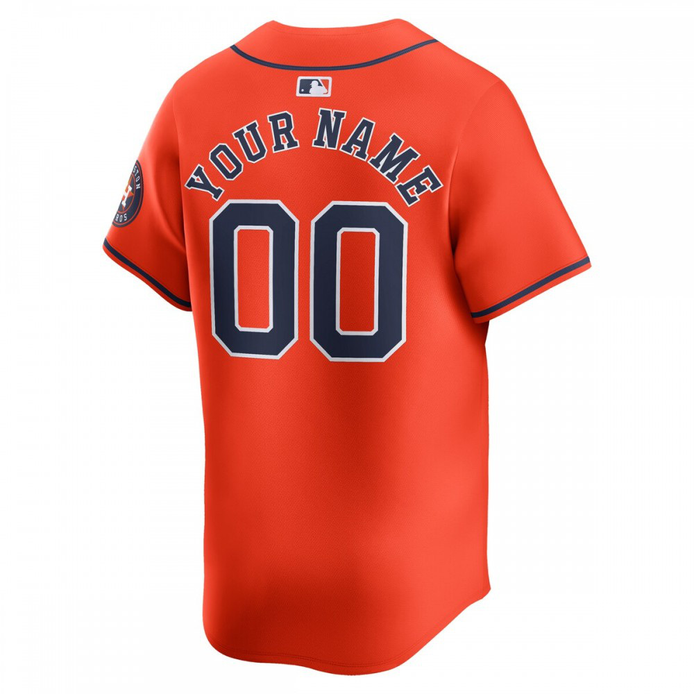 Houston Astros Alternate Limited Custom Jersey聽鈥?Orange-Pro Kit Vault | Brand New 26/27 Sports Jerseys