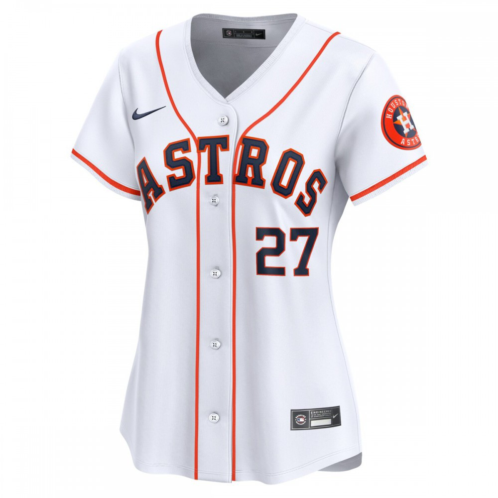 Jose Altuve Houston Astros Women's Home Limited Player Jersey - White-Pro Kit Vault | Brand New 26/27 Sports Jerseys