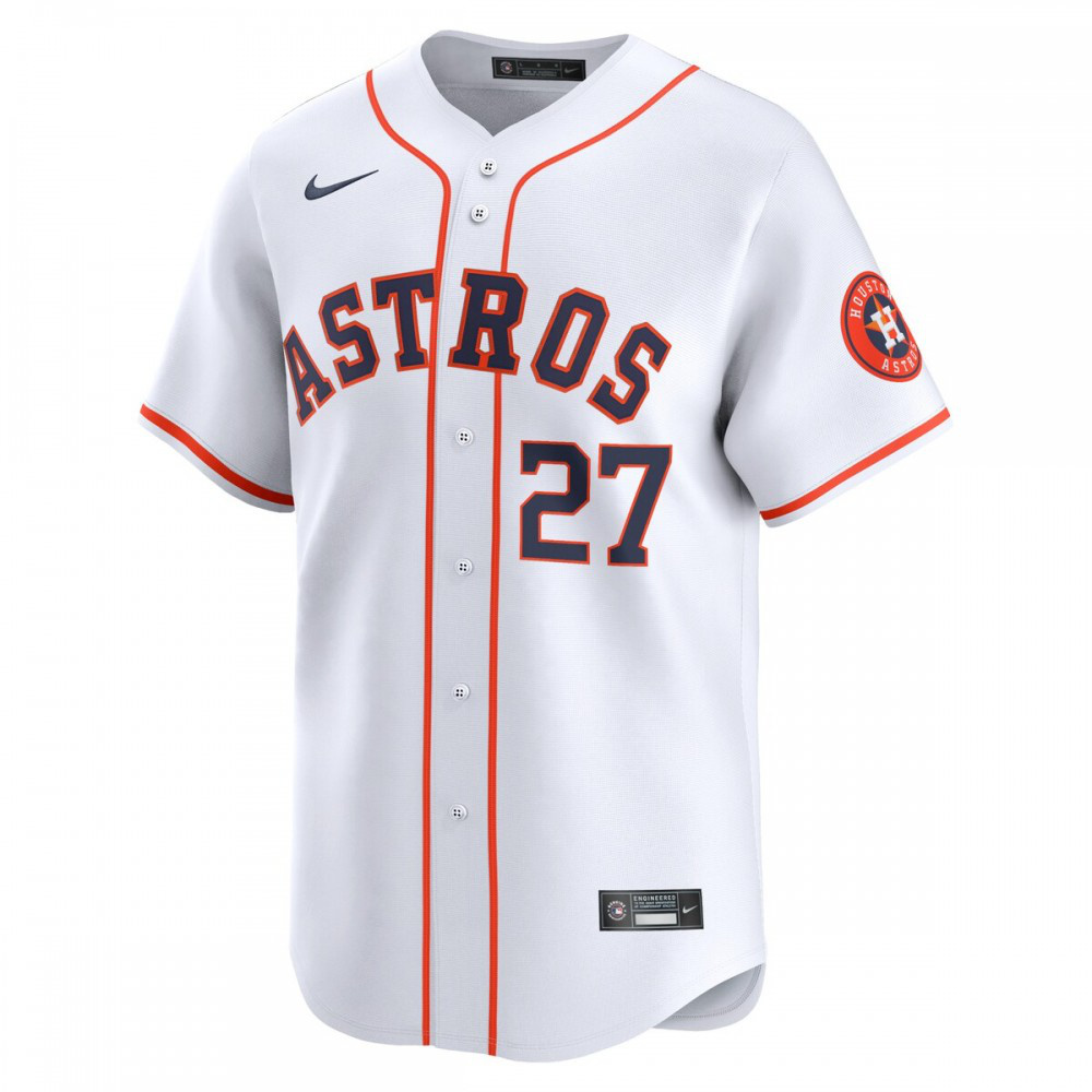 Jose Altuve Houston Astros Home Limited Player Jersey - White-Pro Kit Vault | Brand New 26/27 Sports Jerseys