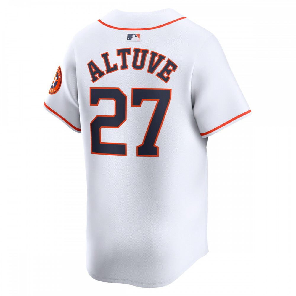 Jose Altuve Houston Astros Home Limited Player Jersey - White-Pro Kit Vault | Brand New 26/27 Sports Jerseys