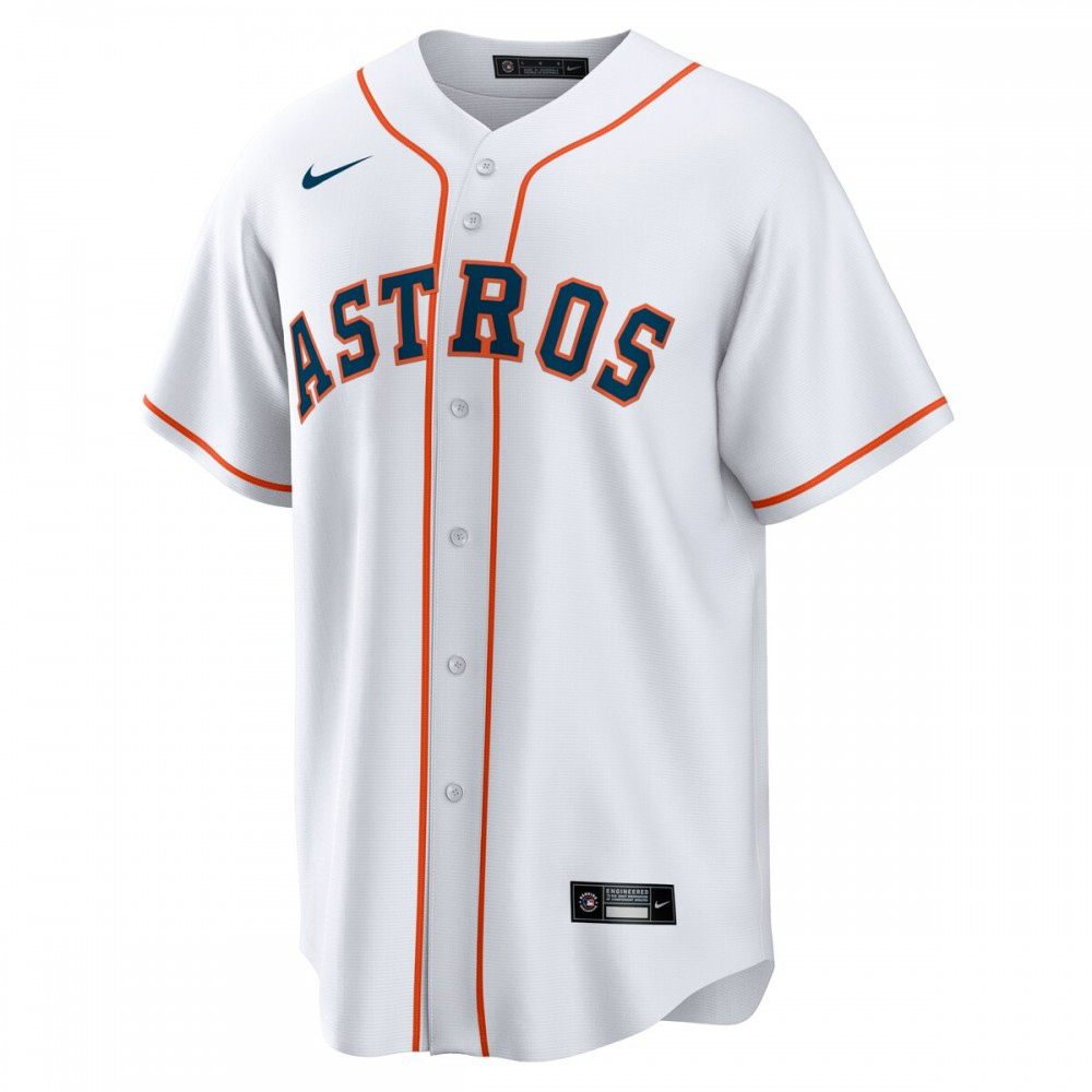 Kyle Tucker Houston Astros Home Official Replica Player Jersey - White-Pro Kit Vault | Brand New 26/27 Sports Jerseys