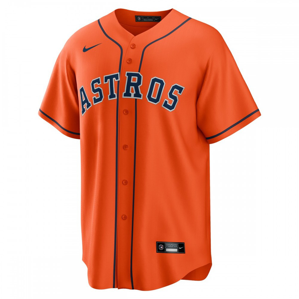Houston Astros Alternate Replica Team Jersey - Orange-Pro Kit Vault | Brand New 26/27 Sports Jerseys
