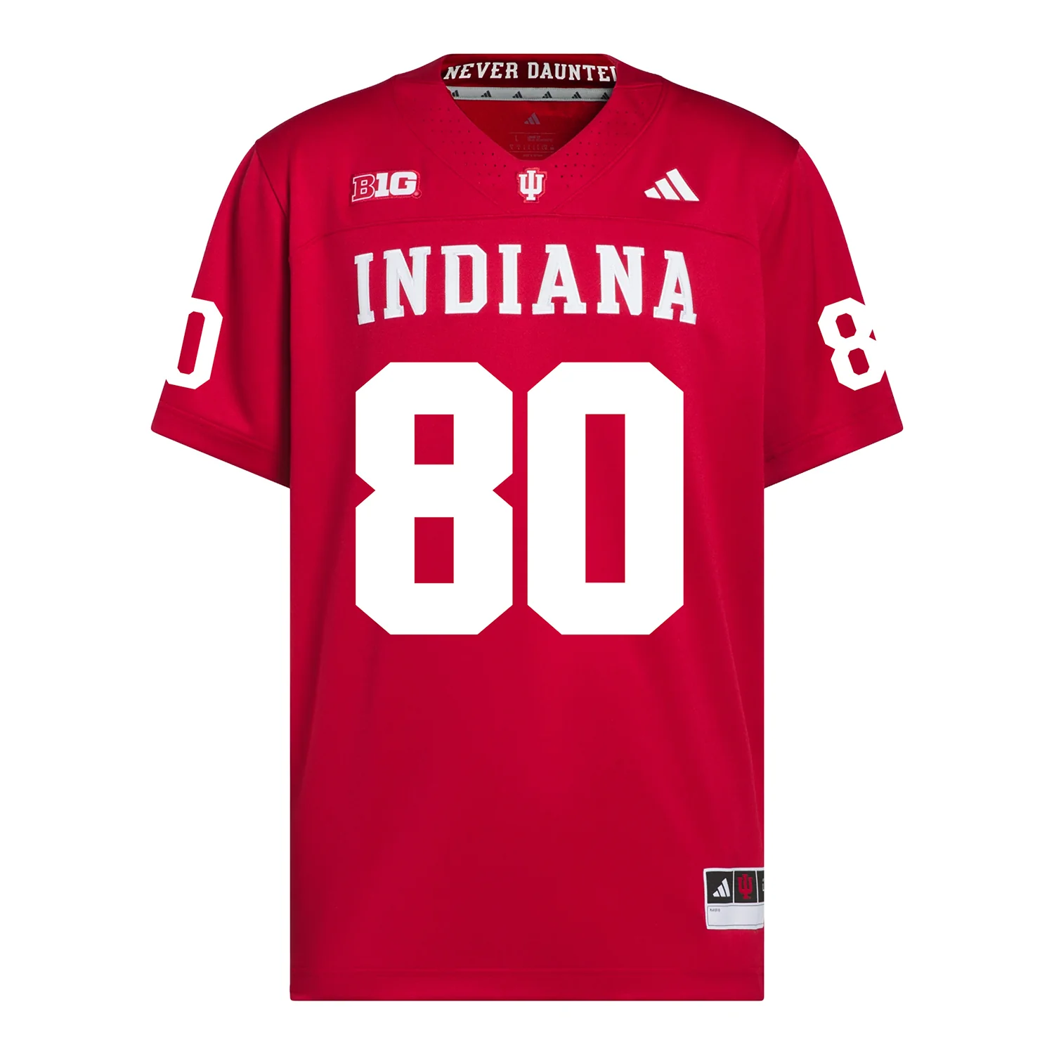 Indiana Hoosiers #80 Charlie Becker Men Stitch Jersey - Crimson