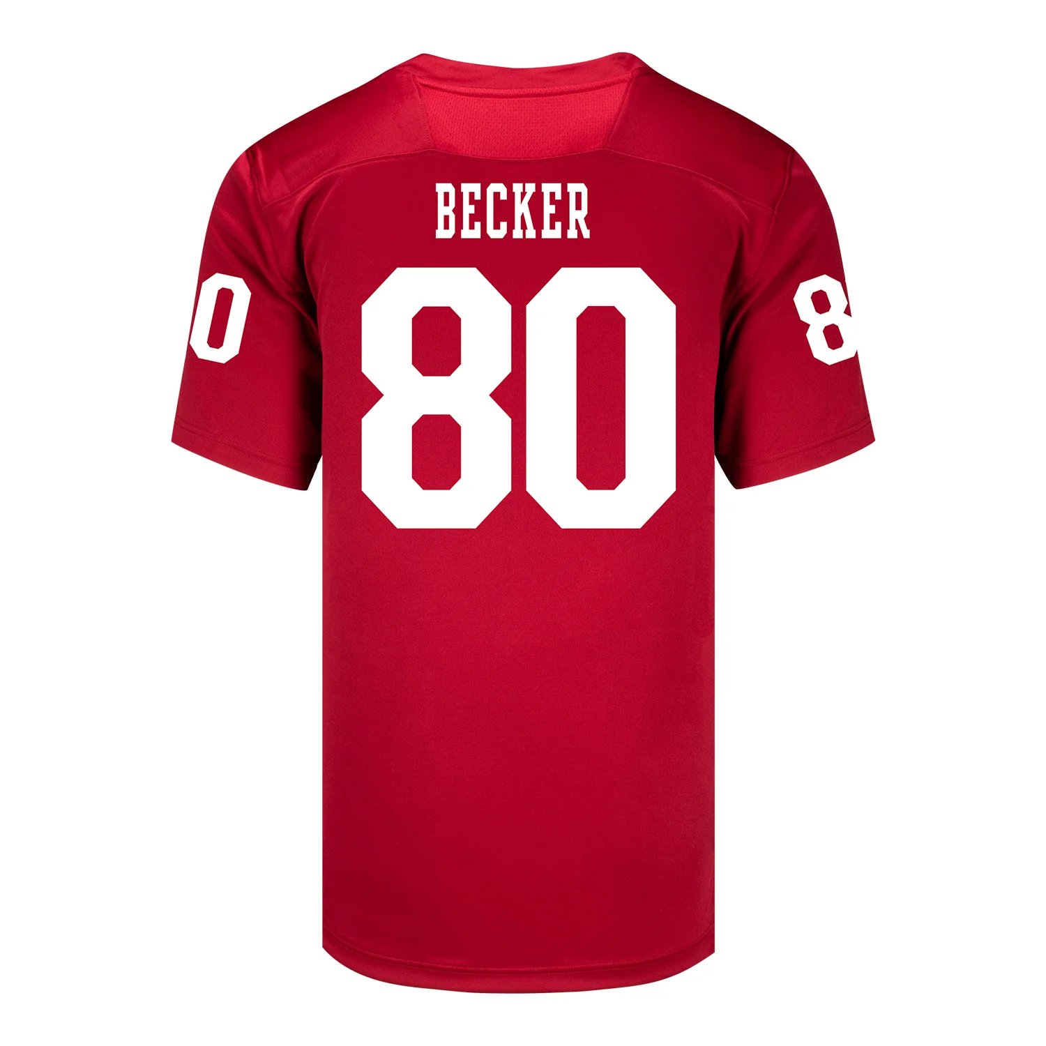 Indiana Hoosiers #80 Charlie Becker Men Stitch Jersey - Crimson
