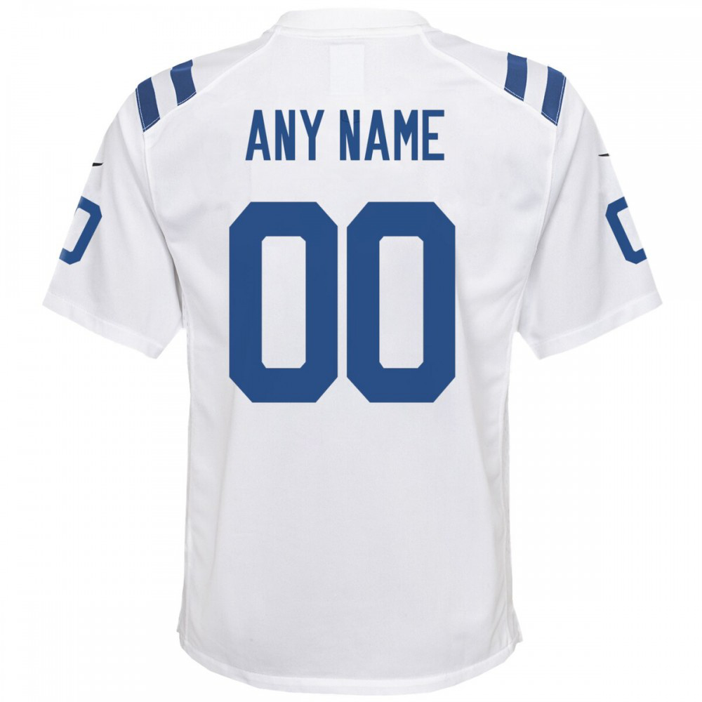 Nike Indianapolis Colts Youth Custom Game Jersey - White-Pro Kit Vault | Brand New 26/27 Sports Jerseys