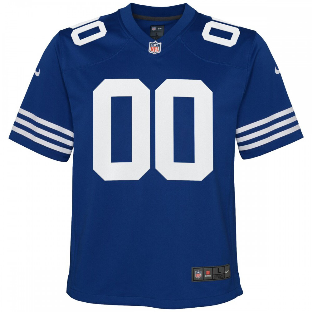 Indianapolis Colts Youth Alternate Custom Game Jersey - Royal-Pro Kit Vault | Brand New 26/27 Sports Jerseys