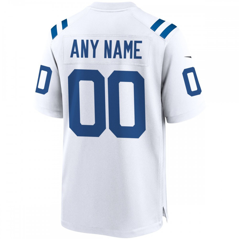 Indianapolis Colts Custom Game Jersey - White-Pro Kit Vault | Brand New 26/27 Sports Jerseys