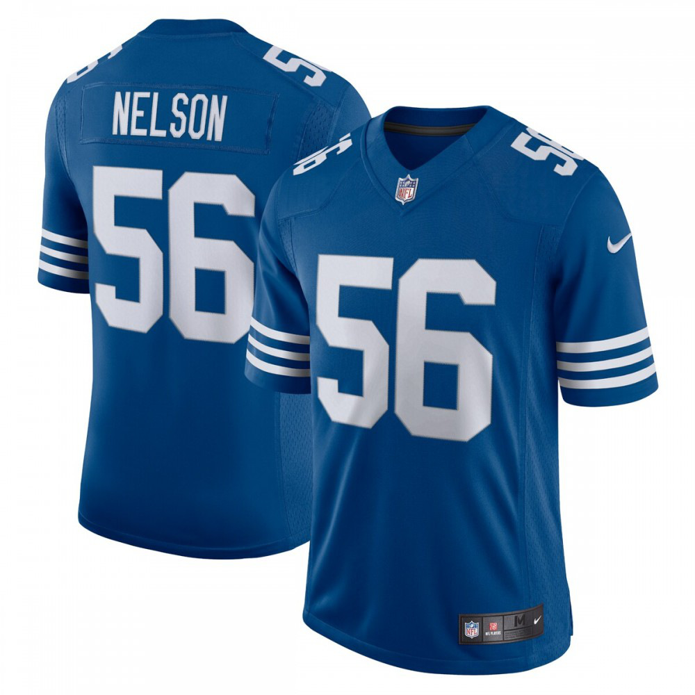 Men's Quenton Nelson Royal Indianapolis Colts Alternate Vapor Limited Jersey-Pro Kit Vault | Brand New 26/27 Sports Jerseys
