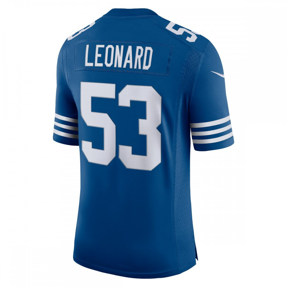 Men's Darius Leonard Royal Indianapolis Colts Alternate Vapor Limited Jersey-Pro Kit Vault | Brand New 26/27 Sports Jerseys