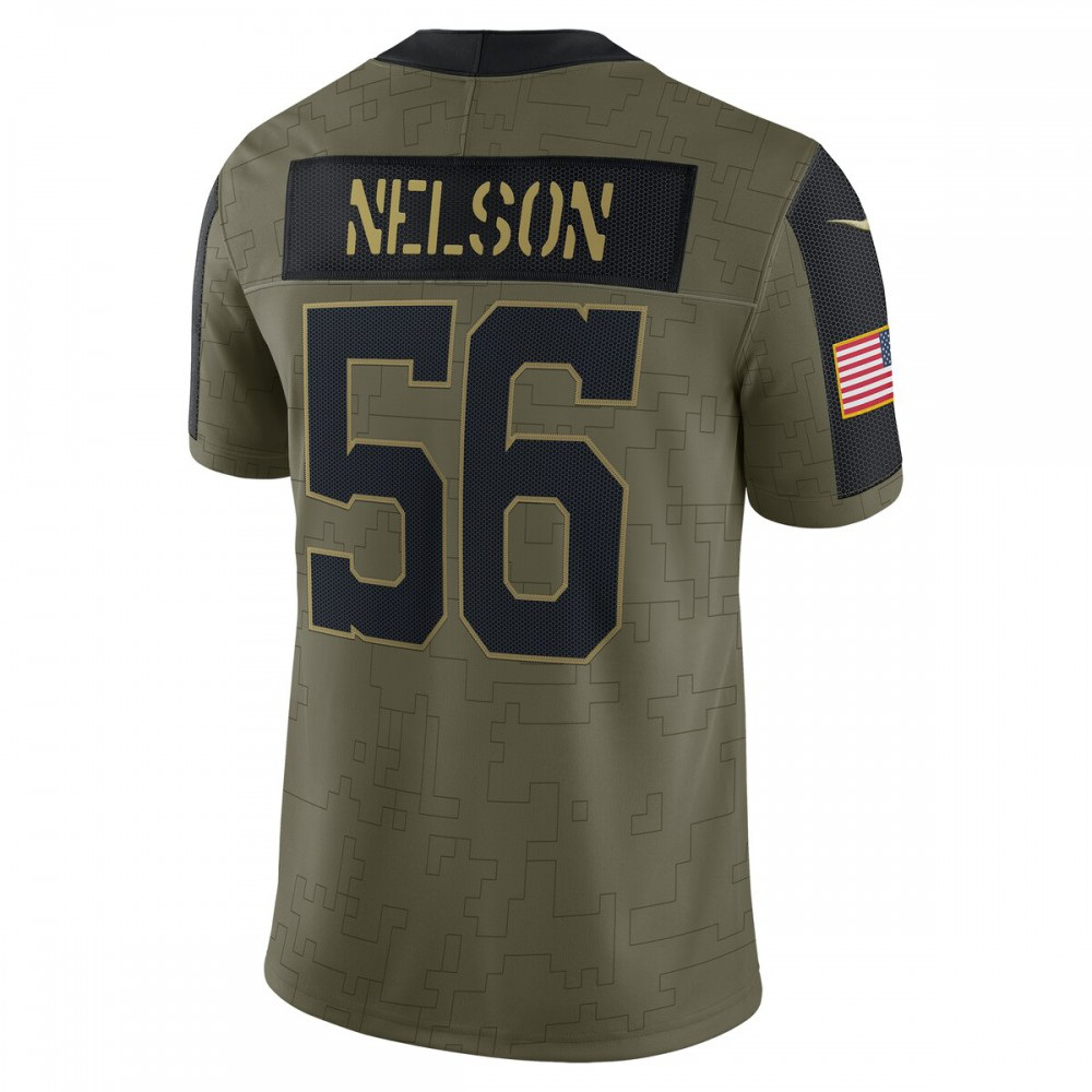 Quenton Nelson Indianapolis Colts 2021 Salute To Service Limited Player Jersey - Olive-Pro Kit Vault | Brand New 26/27 Sports Jerseys