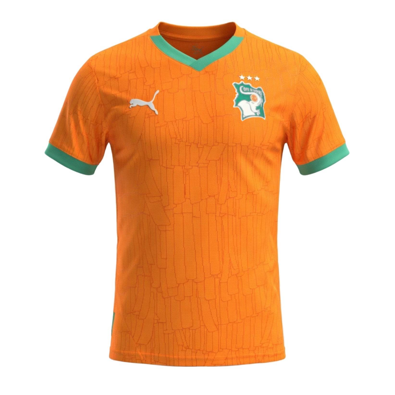 Ivory Coast Home Jersey AFCON 2025 2026 Match Version Orange-Pro Kit Vault | Brand New 26/27 Sports Jerseys
