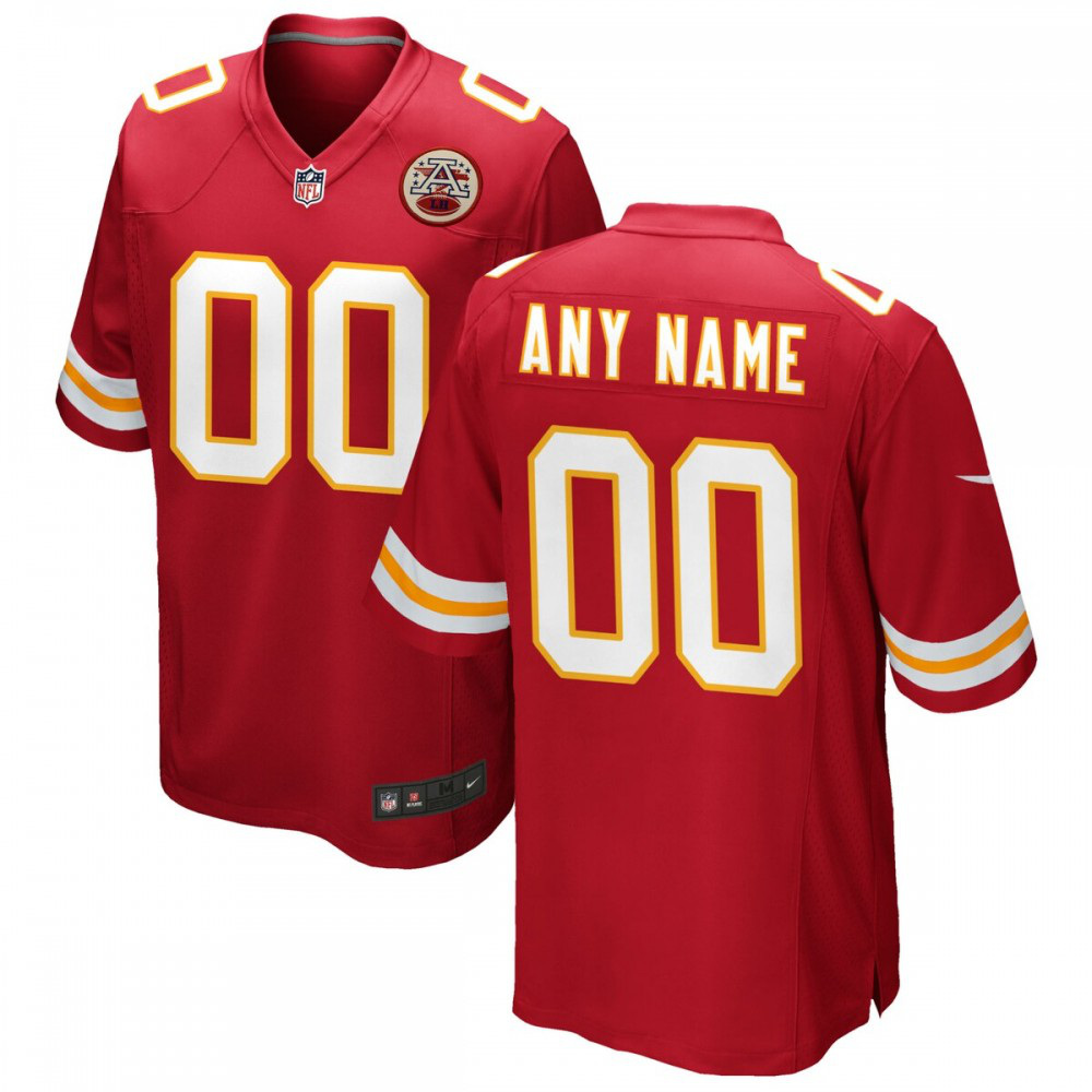 Kansas City Chiefs Custom Game Jersey - Red-Pro Kit Vault | Brand New 26/27 Sports Jerseys