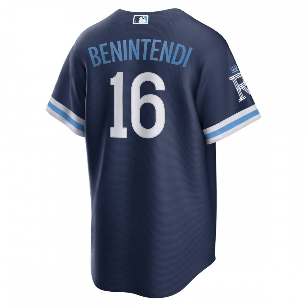 Andrew Benintendi Kansas City Royals 2022 City Connect Replica Player Jersey - Navy-Pro Kit Vault | Brand New 26/27 Sports Jerseys