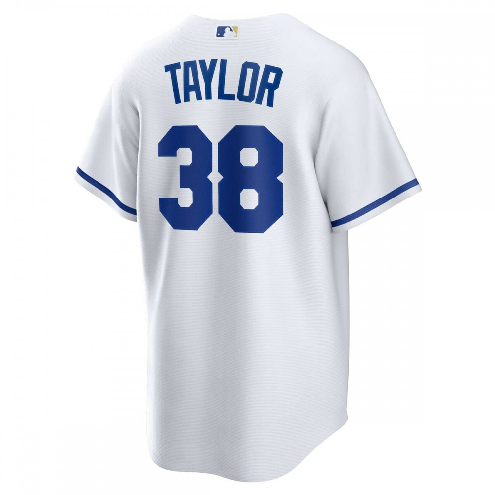 Josh Taylor Kansas City Royals Home Replica Player Jersey - White-Pro Kit Vault | Brand New 26/27 Sports Jerseys