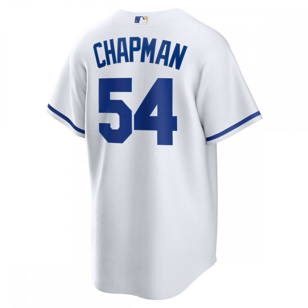 Aroldis Chapman Kansas City Royals Home Replica Player Jersey - White-Pro Kit Vault | Brand New 26/27 Sports Jerseys