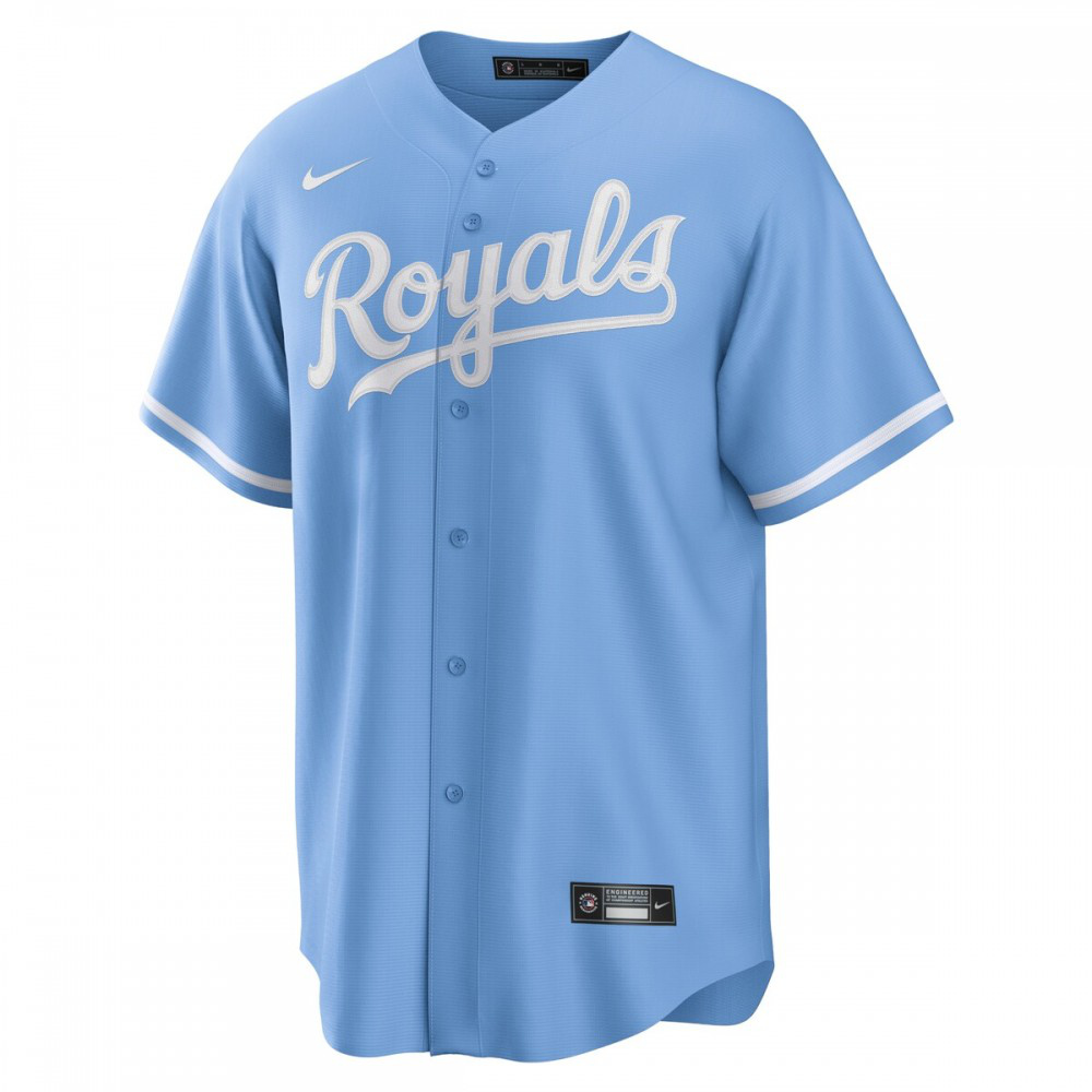 Kansas City Royals Alternate Replica Team Logo Jersey - Light Blue-Pro Kit Vault | Brand New 26/27 Sports Jerseys