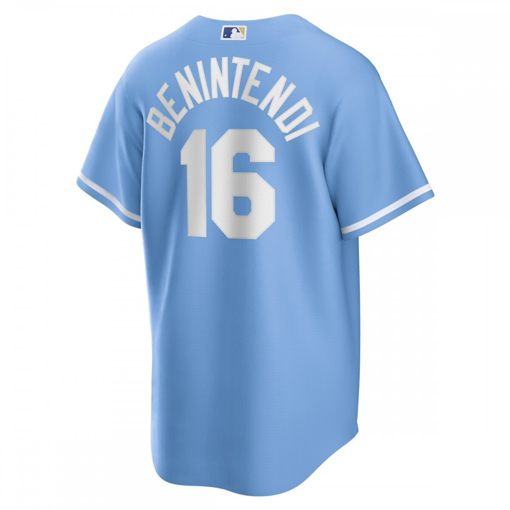 Andrew Benintendi Kansas City Royals Alternate Replica Player Jersey - Light Blue-Pro Kit Vault | Brand New 26/27 Sports Jerseys