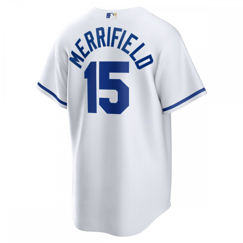 Whit Merrifield Kansas City Royals Home Replica Player Jersey - White-Pro Kit Vault | Brand New 26/27 Sports Jerseys