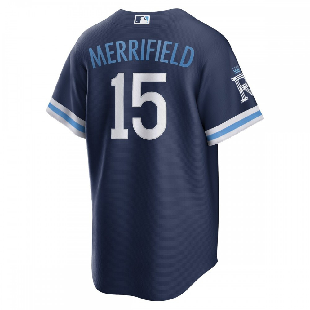 Whit Merrifield Kansas City Royals 2022 City Connect Replica Player Jersey - Navy-Pro Kit Vault | Brand New 26/27 Sports Jerseys