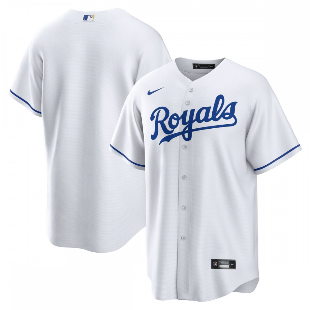Kansas City Royals Home Replica Team Jersey - White-Pro Kit Vault | Brand New 26/27 Sports Jerseys