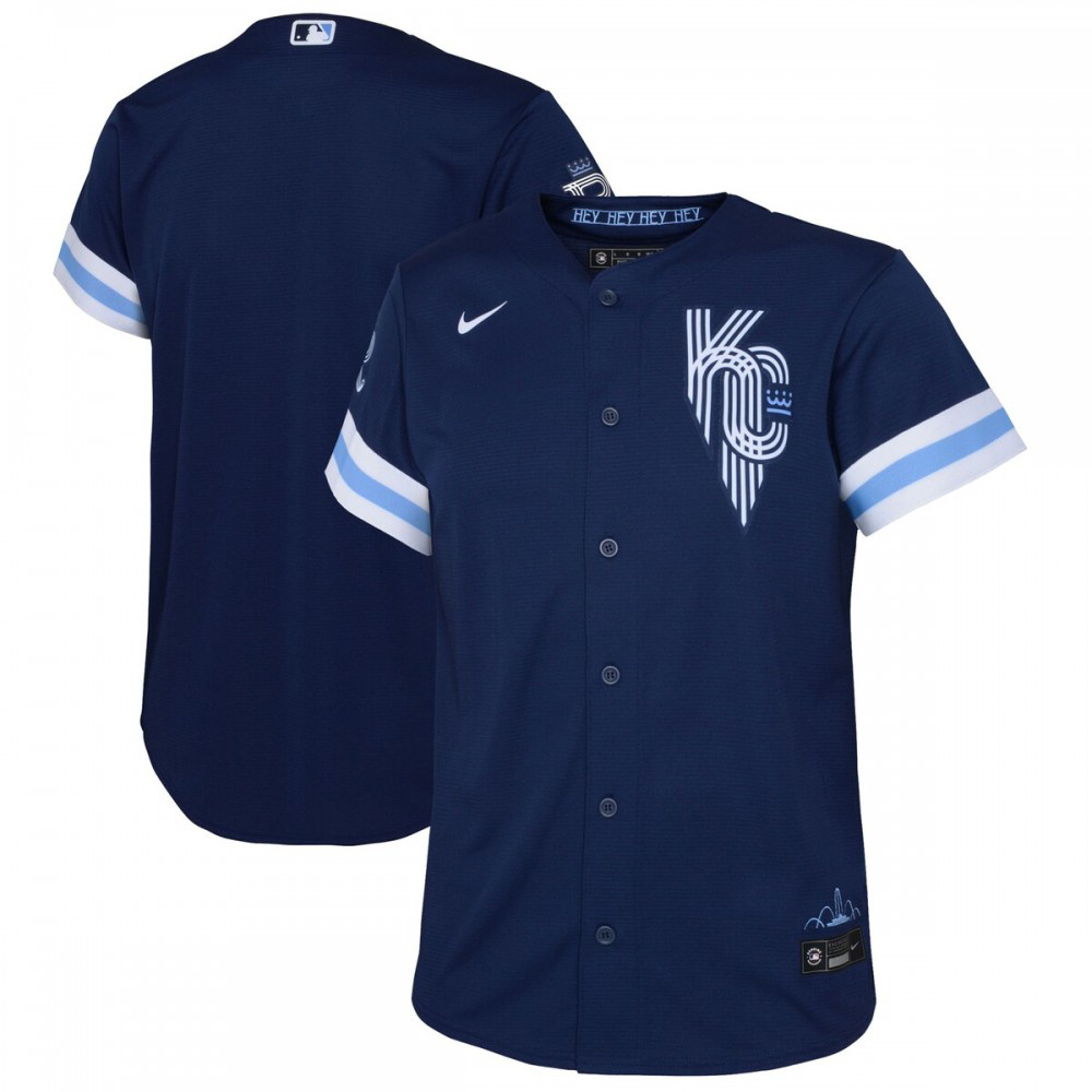 Kansas City Royals Youth 2022 City Connect Replica Jersey - Navy-Pro Kit Vault | Brand New 26/27 Sports Jerseys