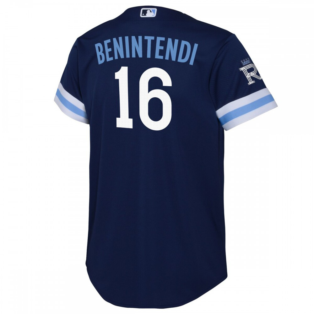 Andrew Benintendi Kansas City Royals Youth 2022 City Connect Replica Player Jersey - Navy-Pro Kit Vault | Brand New 26/27 Sports Jerseys