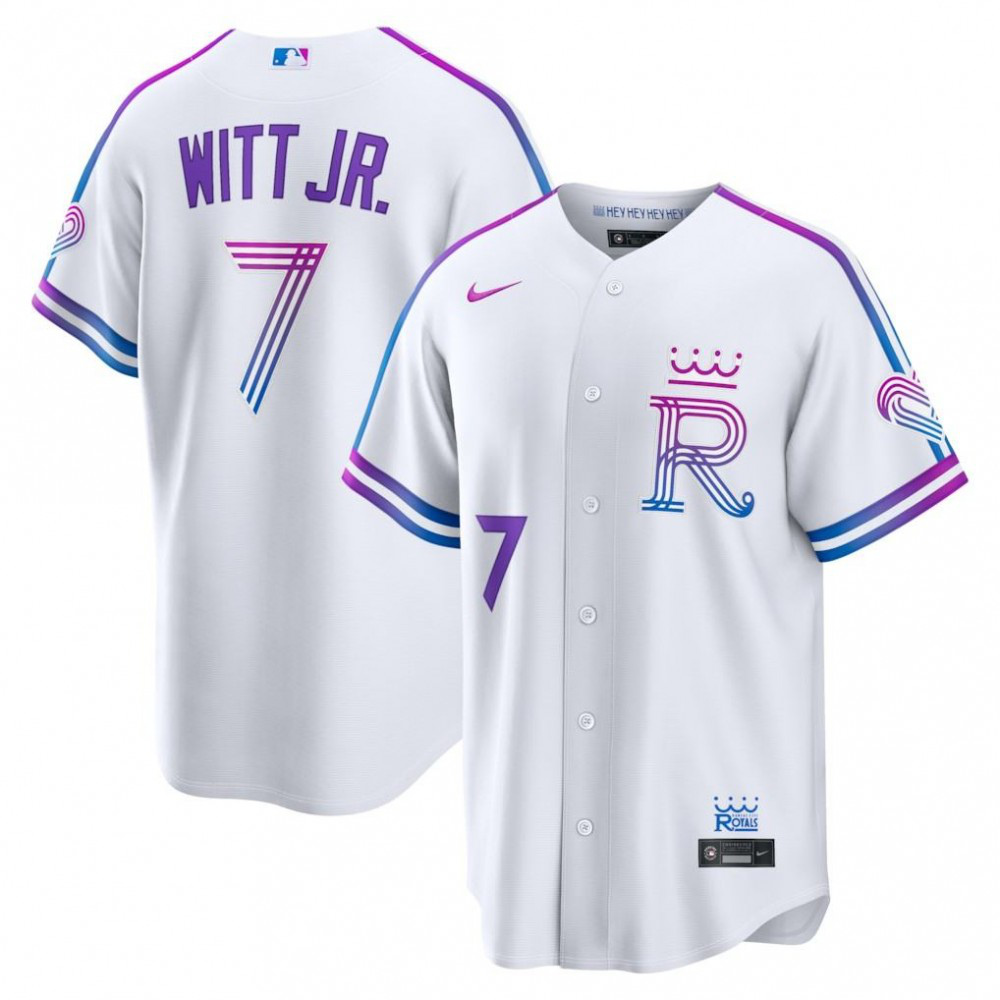 Bobby Witt Jr. Kansas City Royals 2026 City Connect Stadium Jersey - White-Pro Kit Vault | Brand New 26/27 Sports Jerseys