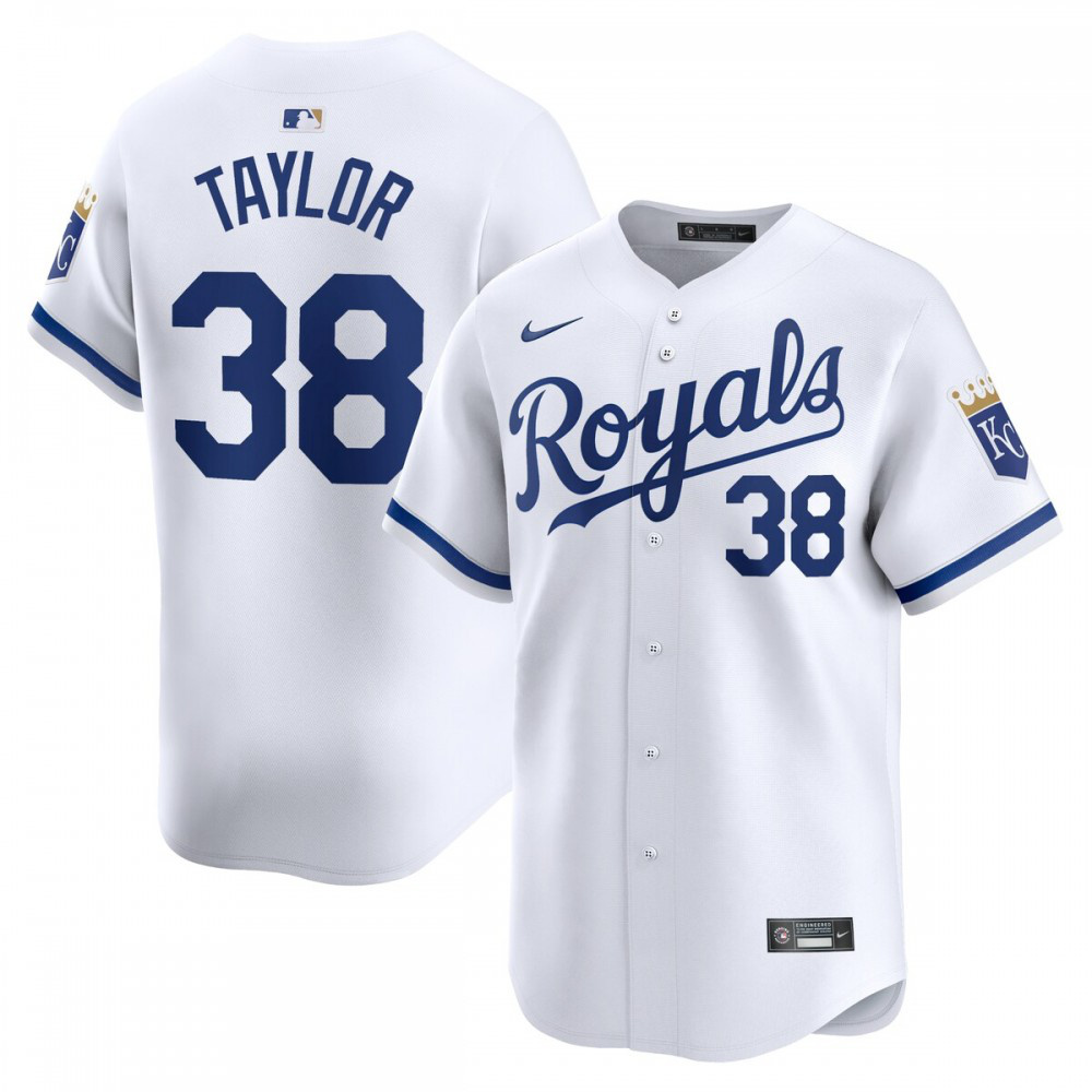 Josh Taylor Kansas City Royals Home Limited Player Jersey - White-Pro Kit Vault | Brand New 26/27 Sports Jerseys