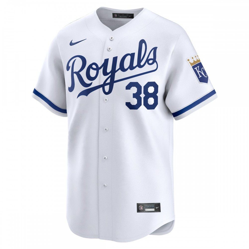 Josh Taylor Kansas City Royals Home Limited Player Jersey - White-Pro Kit Vault | Brand New 26/27 Sports Jerseys